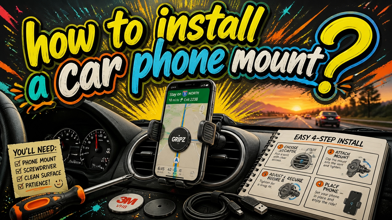 How to Install a Car Phone Mount?
